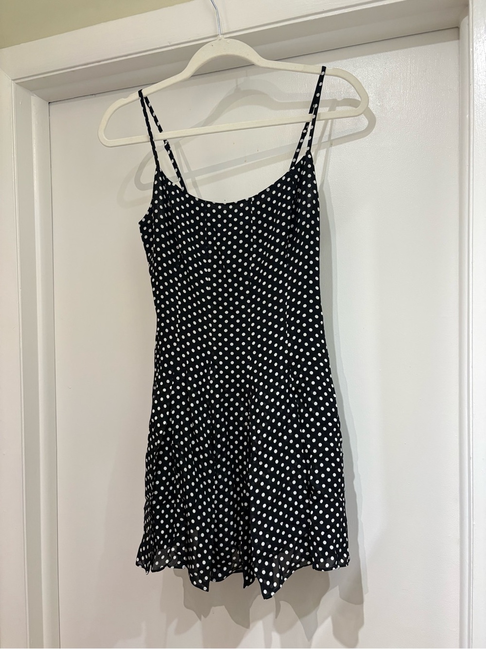 Reformation Annelise Mini dress in mini dot - Picture 3 of 7
